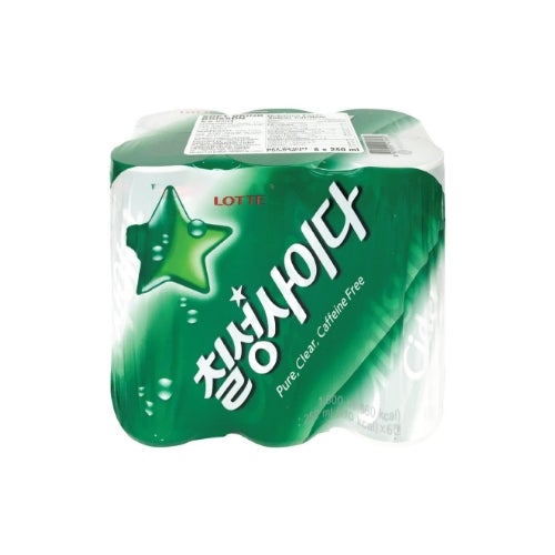 Lotte Chilsung Cider 칠성 사이다 5/6/250ml