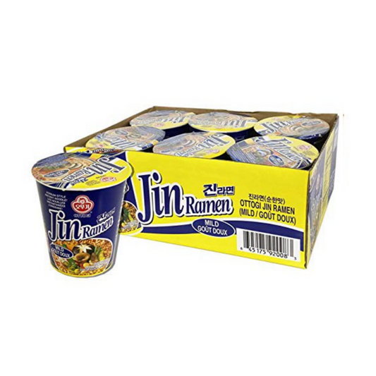 Ottogi Jin Ramyun Mild Cup 오뚜기 진라면 컵 순한맛 6/5/65g