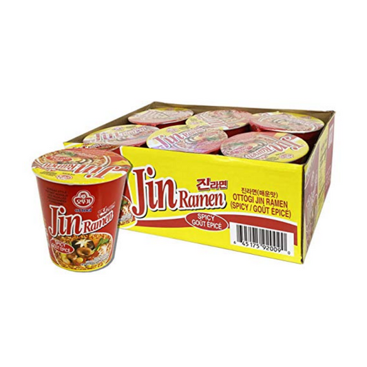 Ottogi Jin Ramyun Spicy Cup 오뚜기 진라면 컵 매운맛 6/5/65g