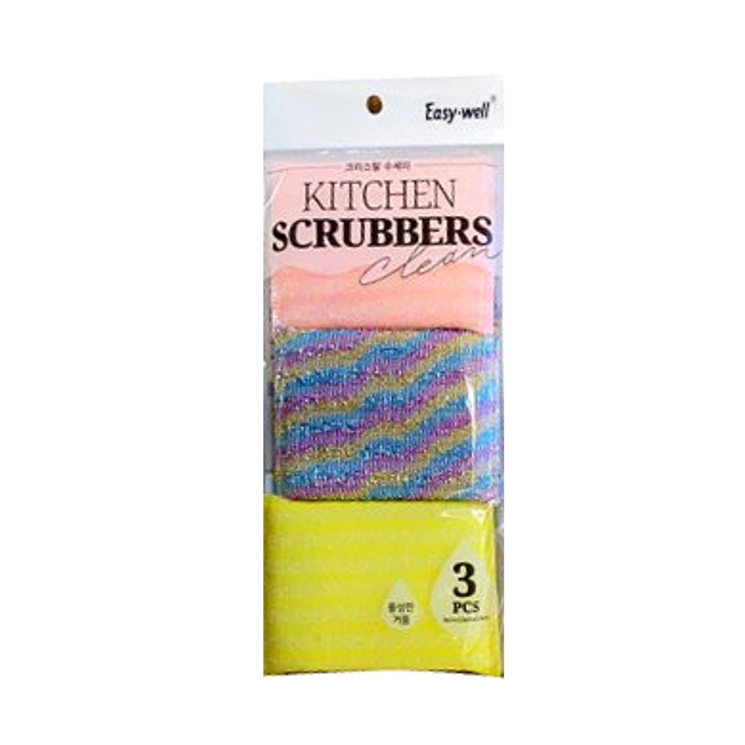 Kitchen Scrubbers 수세미 3PCS
