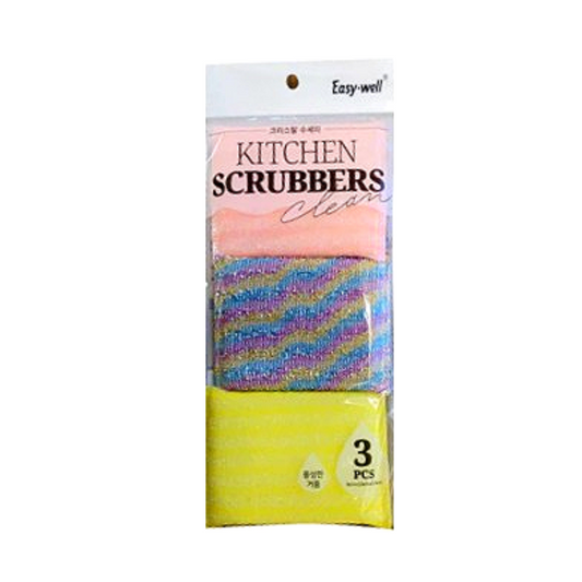 Kitchen Scrubbers 수세미 3PCS