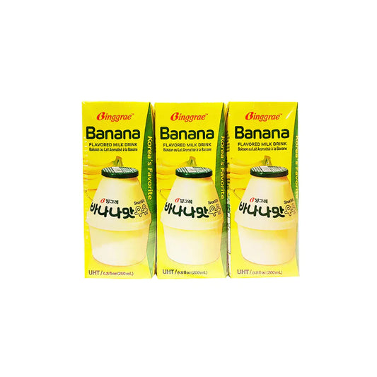 Banana Flavored Milk 빙그레 바나나맛 우유 4/6/200ml