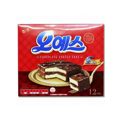 Oh Yes Chocolate Coated Cake 오예스 10/12/336g