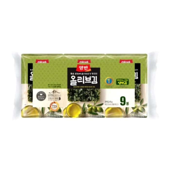 Roasted Seaweed Snack- Olive Oil 올리브유 도시락김 12/9/5g