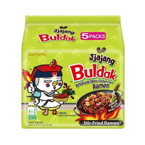 Samyang Hot Chicken Ramyun (Jjajang) 짜장 불닭 볶음면 8/5/140g
