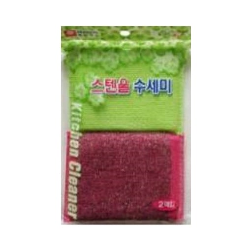 Scrubbers(Stain Wool) 스텐울 수세미 2pc