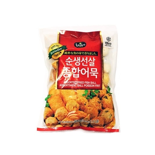 Assorted Fried Fish Ball 순생선살 종합 어묵 500g